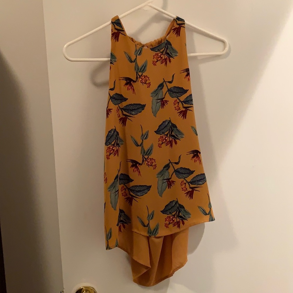 Small, orange Forever 21 blouse